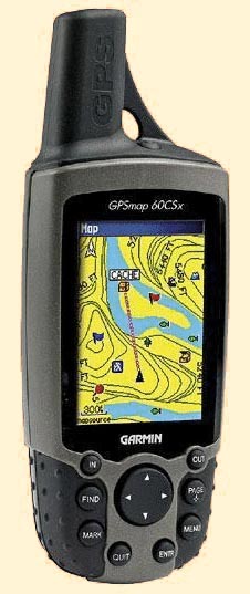 de gps om de routes en tracks mee te wandelen